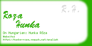 roza hunka business card